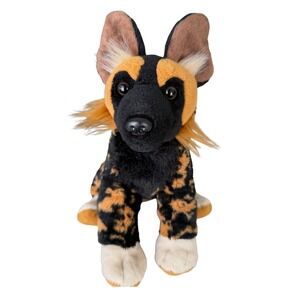 Wild Republic African Painted Wild Dog Plush Stuffed Animal 12"